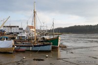 Quay at low tide